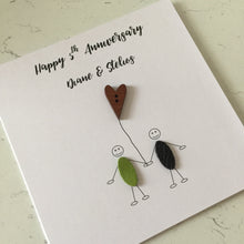 Load image into Gallery viewer, 5th Anniversary Card Personalised Wood Wedding Anniversary