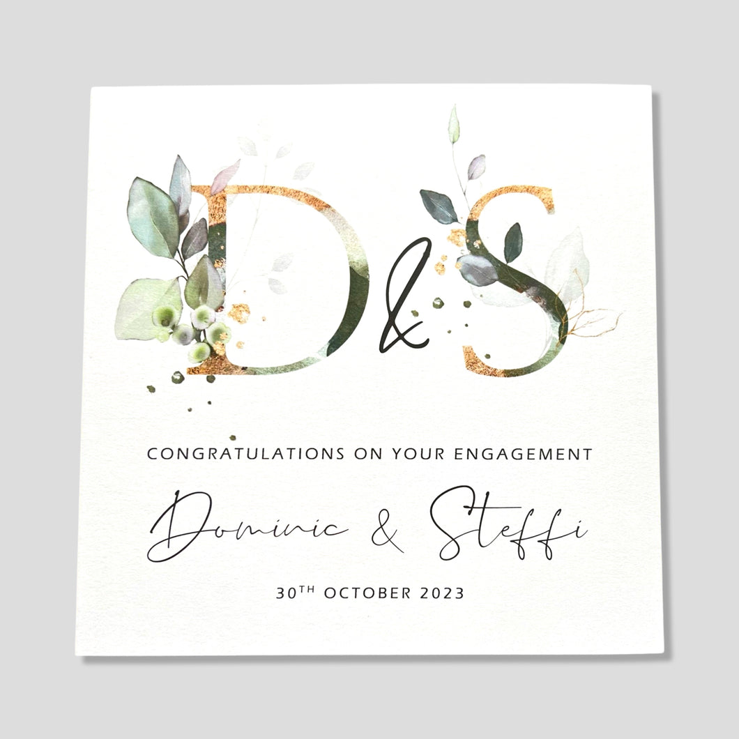 Personalised Engagement Card