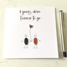Load image into Gallery viewer, 11th Wedding Anniversary Card, Steel Heart