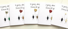 Load image into Gallery viewer, 21st Wedding Anniversary Card, Brass Anniversary Heart