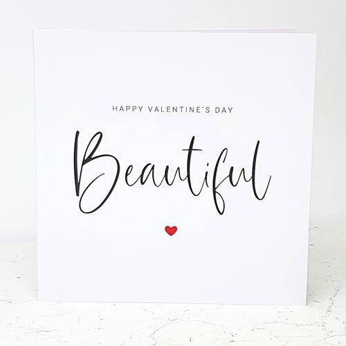Valentine's Day Card Beautiful Valentines Wife Girlfriend Fiancee Her