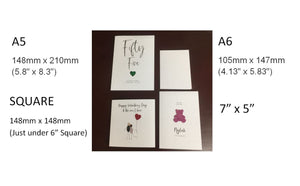 15th Anniversary Card Personalised 2010 Crystal Wedding Anniversary Wife Her