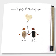 Load image into Gallery viewer, 4th Anniversary Card Linen Wedding Anniversary Ethnic