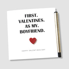 Load image into Gallery viewer, First Valentines Card Boyfriend Girlfriend Him Her 1st Valentine&#39;s Day