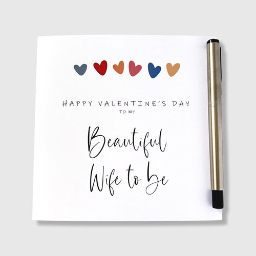 Valentine's Day Card Beautiful Wife To Be