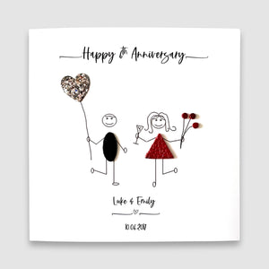 Personalised 6th Anniversary Card Iron Wedding Anniversary Card