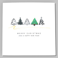 Load image into Gallery viewer, Christmas Card Him Her Couple - Leather Tree