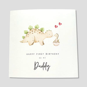 1st Birthday Card as my Daddy Dinosaur