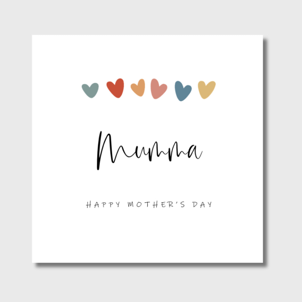 Mother's Day Card Mumma Mummy Mum Mammy Mam