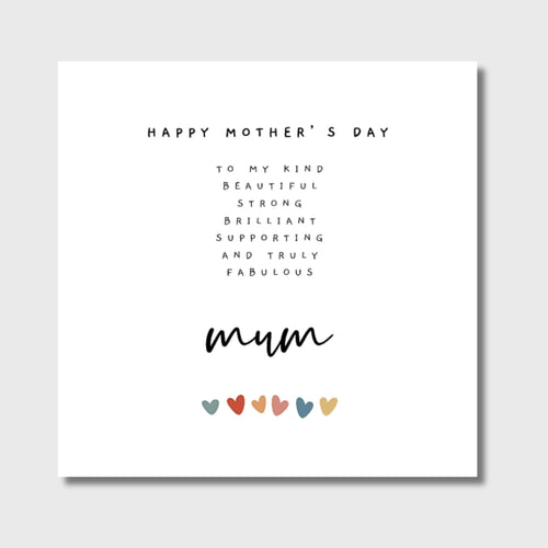 Mother's Day Card Truly Fabulous Mumma Mummy Mum Mammy Mam