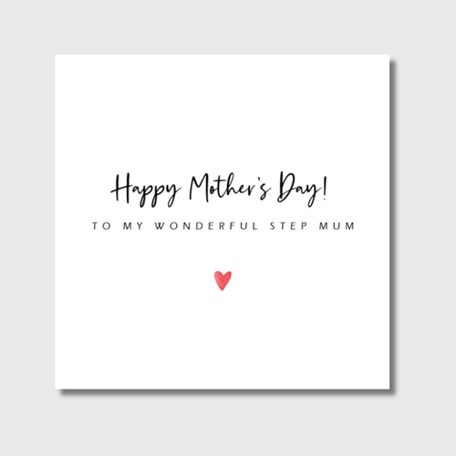 Mother's Day Card Step Mum