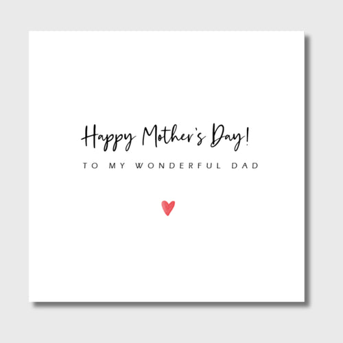 Mother's Day Card for Dad