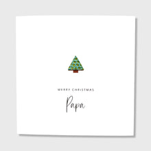 Load image into Gallery viewer, Personalised Christmas Card Leather Tree