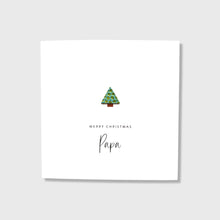 Load image into Gallery viewer, Personalised Christmas Card Leather Tree