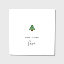 Load image into Gallery viewer, Personalised Christmas Card Leather Tree