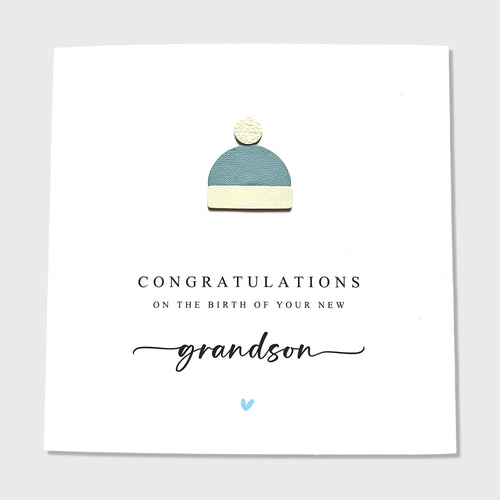 New Grandson Congratulations Card Baby Boy Card New Arrival Grandchild