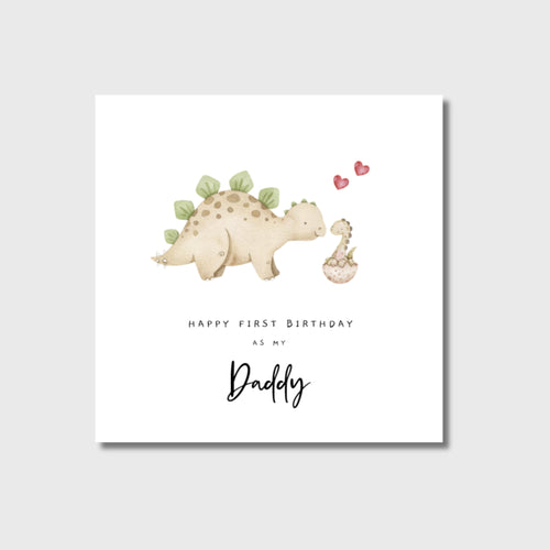 1st Birthday Card as my Daddy Dinosaur
