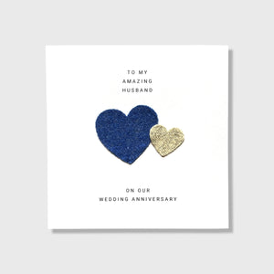 7th Wedding Anniversary Card Wool Anniversary Him Her