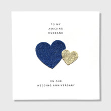 Load image into Gallery viewer, 7th Wedding Anniversary Card Wool Anniversary Him Her