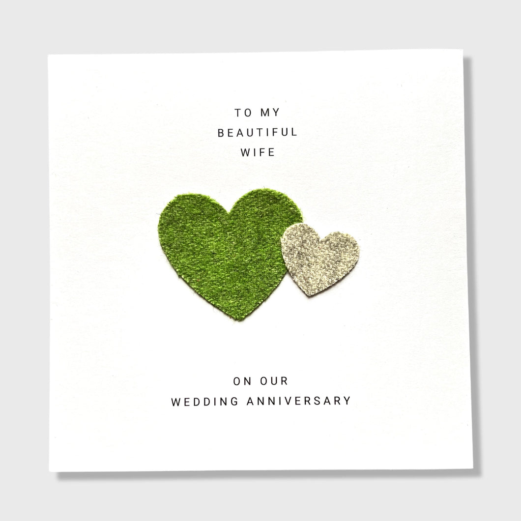 7th Wedding Anniversary Card Wool Anniversary Him Her