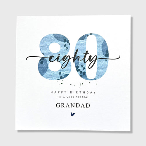 80th Birthday Card Grandad Grandpa Dad Uncle Step Dad