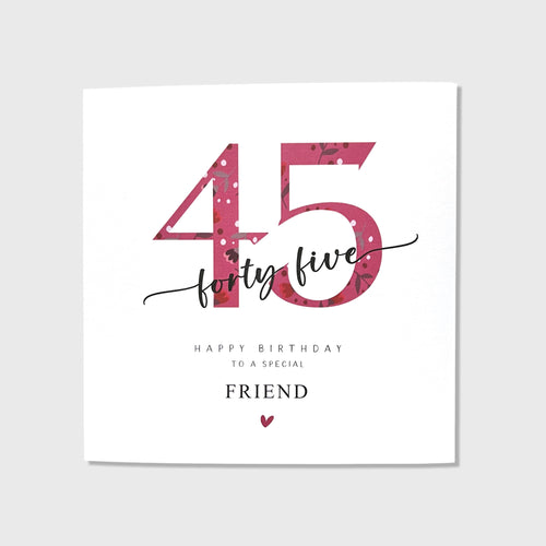 45th Birthday Card Personalised Granddaughter Daughter Sister Niece