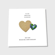 Load image into Gallery viewer, 1st Wedding Anniversary Card Paper Anniversary Him Her Husband Wife Couple