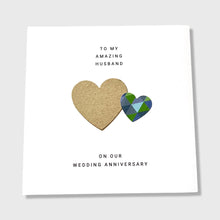 Load image into Gallery viewer, 1st Wedding Anniversary Card Paper Anniversary Him Her Husband Wife Couple