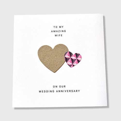 1st Wedding Anniversary Card Paper Anniversary Him Her Husband Wife Couple