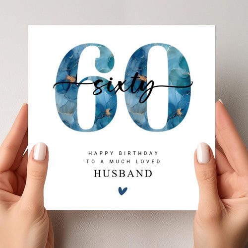 60th Birthday Card Husband Dad Grandfather Daddy Grandad Brother Uncle Friend