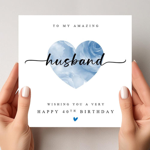 40th Birthday Card Husband