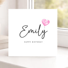 Load image into Gallery viewer, Personalised 25th Birthday Card, For Her, Friend, Sister, Granddaughter