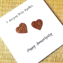 Load image into Gallery viewer, Personalised 3rd Anniversary Card (Leather Wedding Anniversary)