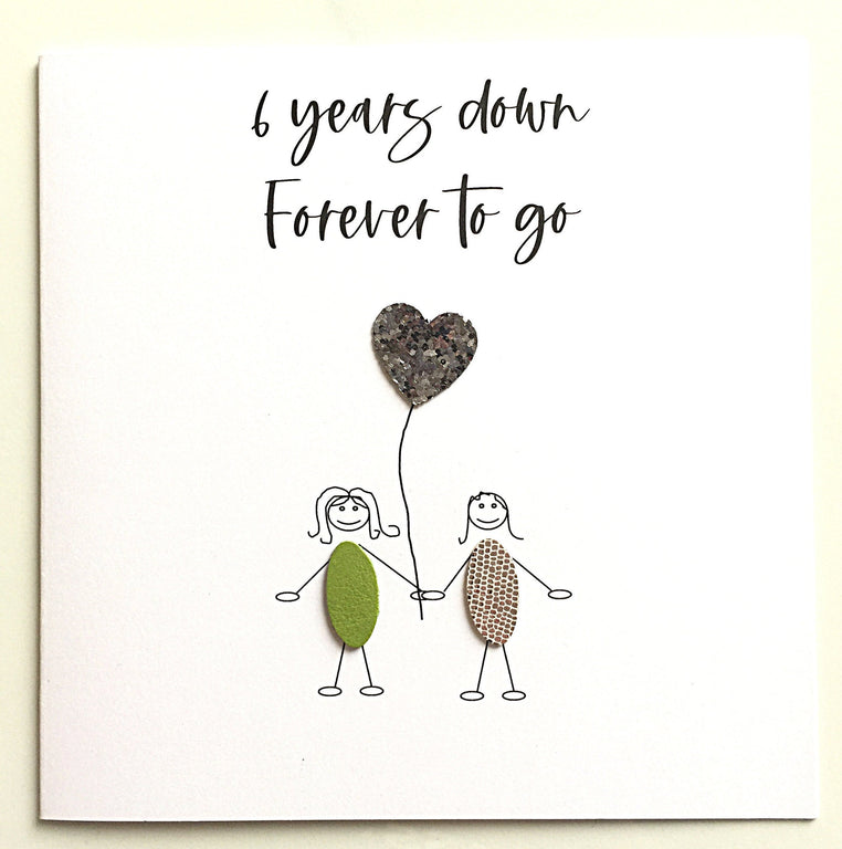 Gift For Husband 6th Year Wedding Anniversary Year Personalised