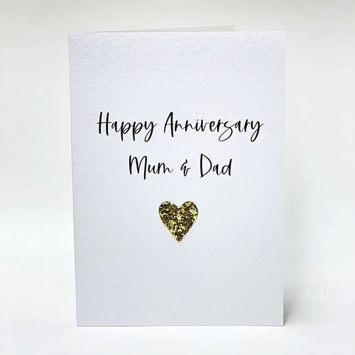 Anniversary Card Mum and Dad Large A5 Wedding Anniversary Card