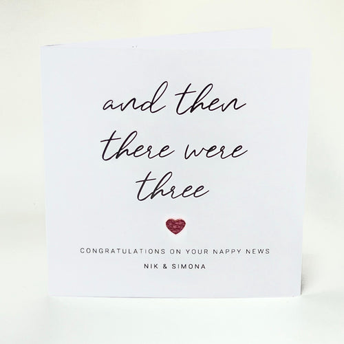 Pregnancy Congratulations Card New Baby Announcement