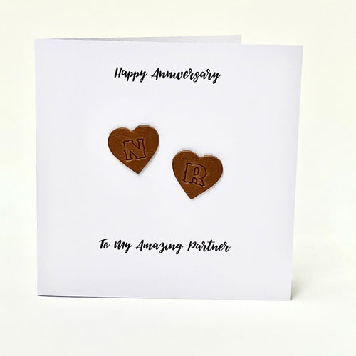 Personalised Anniversary Card Partner Wedding Anniversary