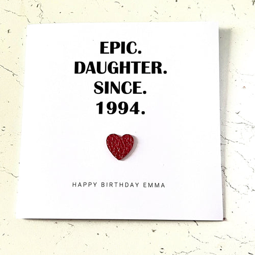Daughter Birthday Card Personalised Epic Daughter