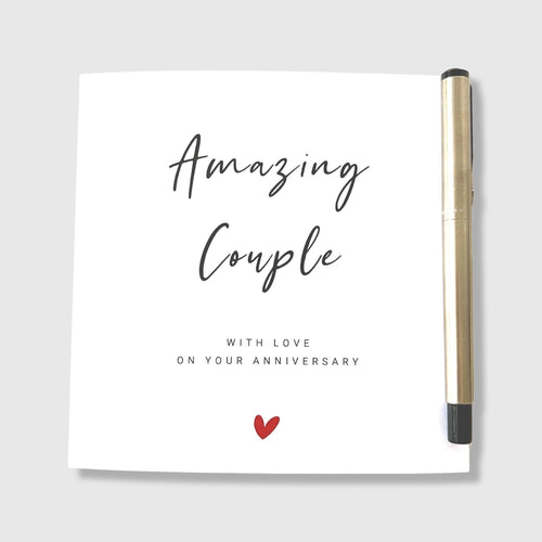 Wedding Anniversary Card Amazing Couple Anniversary Card