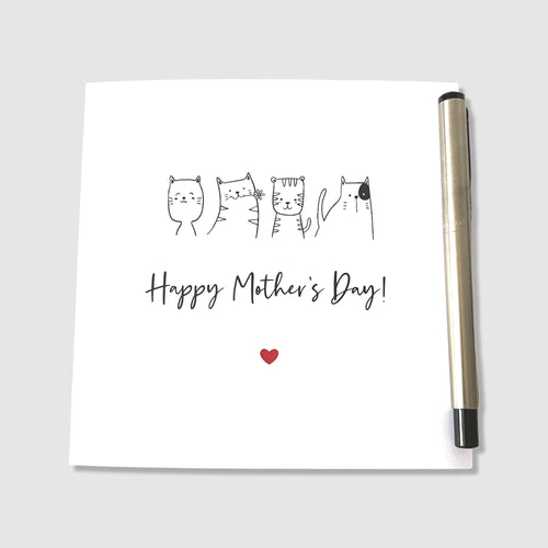 Mother's Day Card Cats