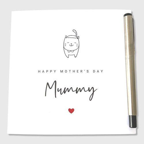 Mother's Day Card for Mummy with Cat