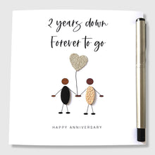 Load image into Gallery viewer, 2nd Wedding Anniversary Card Ethnic Cotton Anniversary