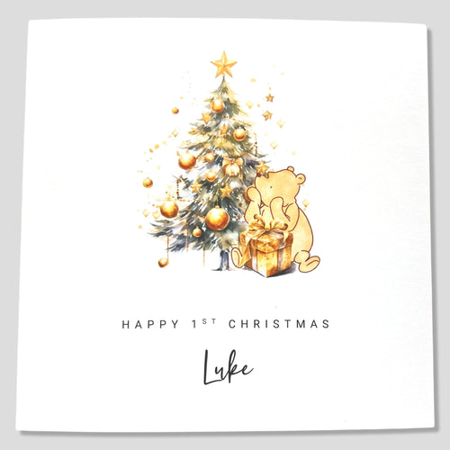 1st Christmas Card Personalised for Baby Boy or Girl